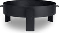 Berdsen Feuerschalen & -körbe, 80 cm, Schwarz, Feuerschale Feuerstelle Outdoor Feuerkorb Garten Rostfrei