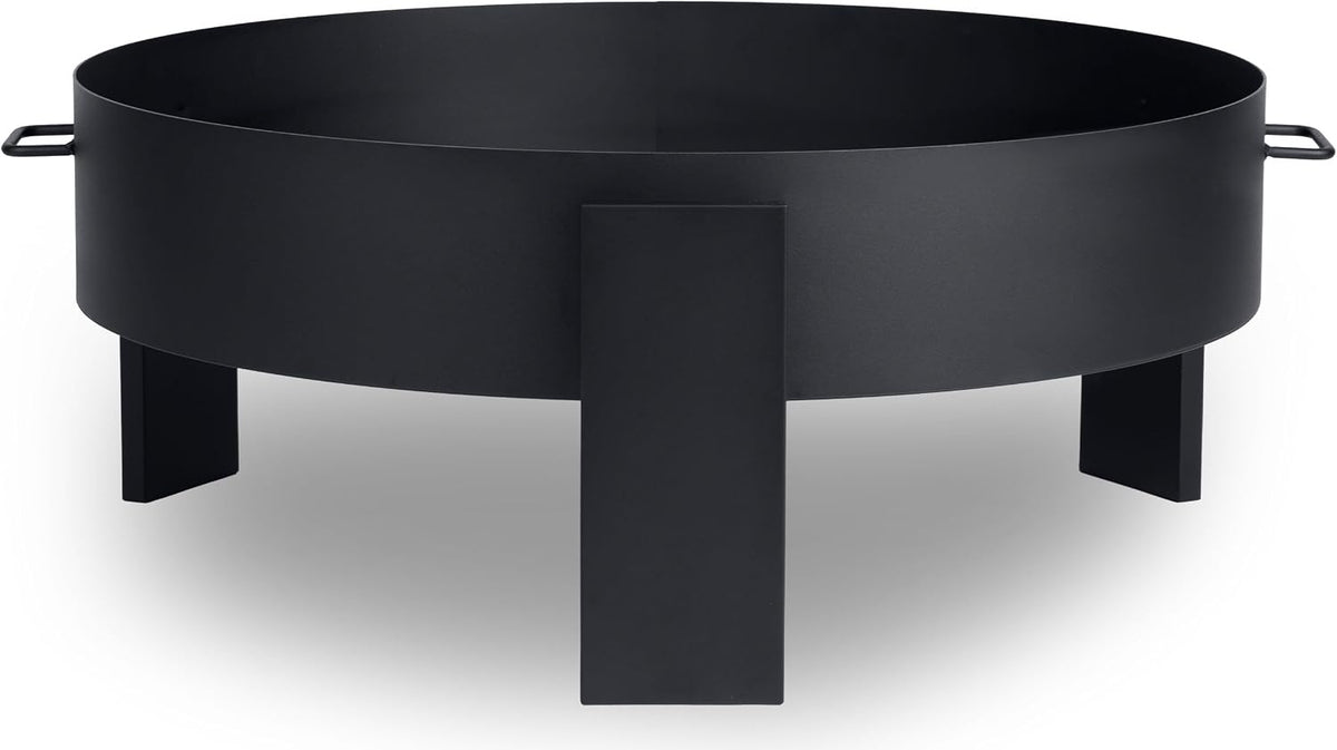 Berdsen Feuerschalen & -körbe, 80 cm, Schwarz, Feuerschale Feuerstelle Outdoor Feuerkorb Garten Rostfrei
