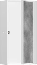 hansgrohe Duscharmaturen, 100 mm, Weiß/Grau, XtraStoris Rock Wandnische mit befliesb.Tür 300 x 150 x MW, 56082700