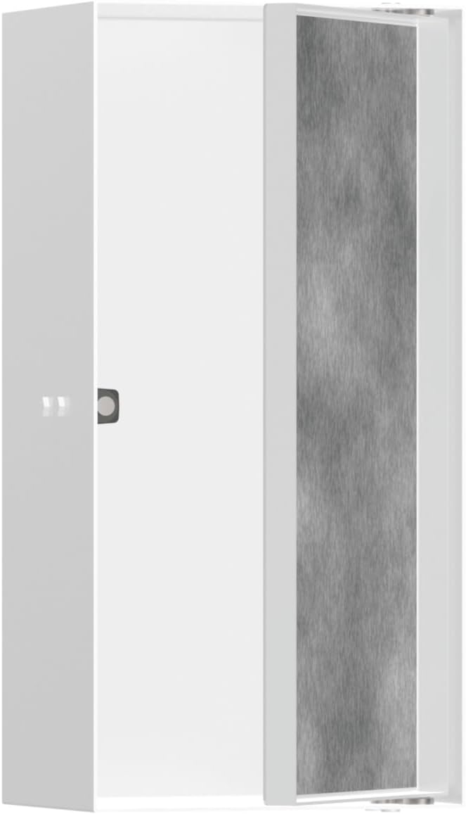 hansgrohe Duscharmaturen, 100 mm, Weiß/Grau, XtraStoris Rock Wandnische mit befliesb.Tür 300 x 150 x MW, 56082700