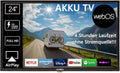 Reflexion Fernseher, 24 Zoll, 60 cm, 230 V, 12 V, Schwarz, LEDA24OSBT Smart LED Akku powered by webOSHub, Camping/Wohnmobil/Wohnwagen/Boot/LKW TV