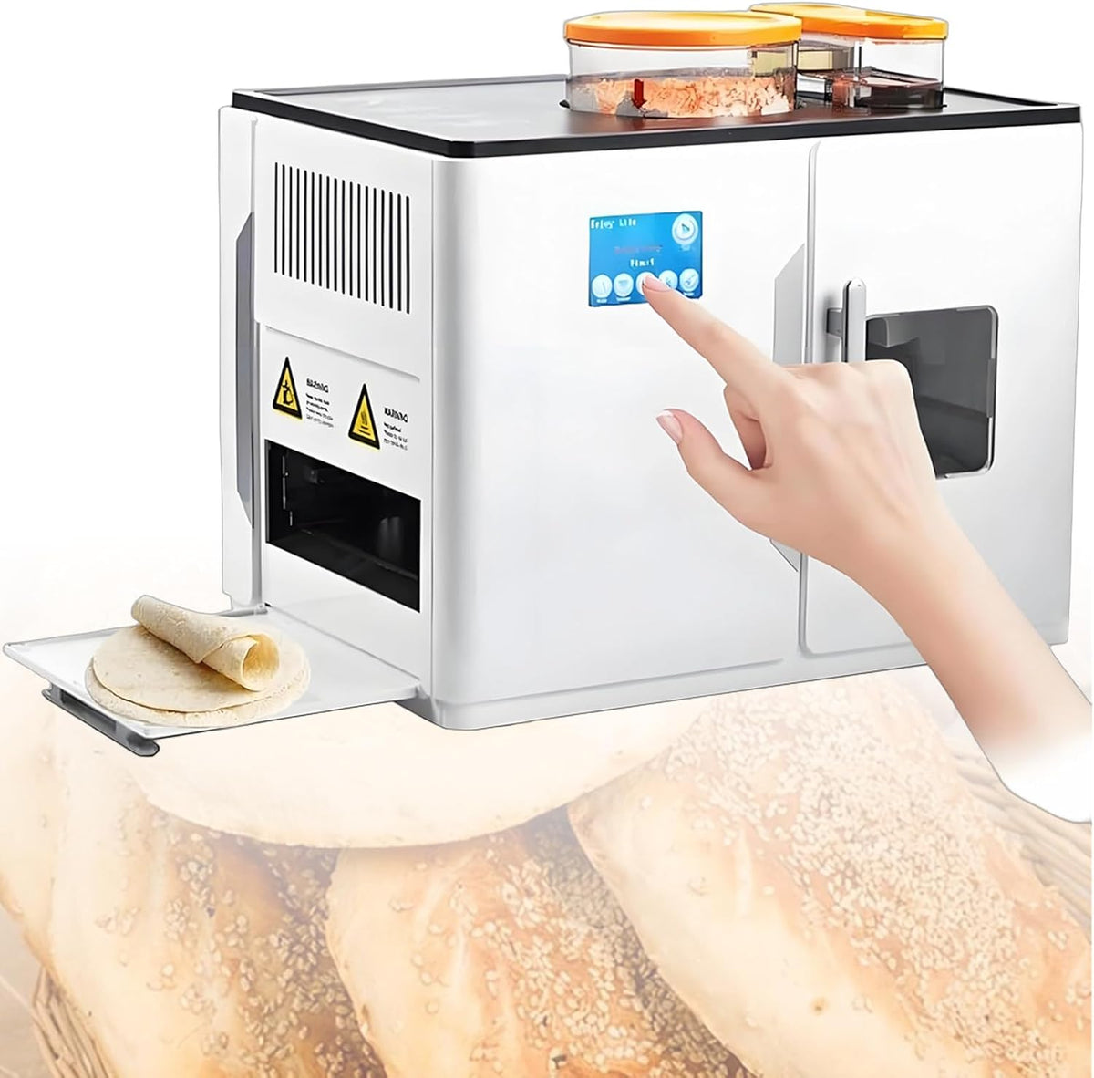 GwlThixion Quesadilla-Maker, Grau, Vollautomatischer Roti-Maker, Generisch Vollautomatische Roti-Maker-Maschine