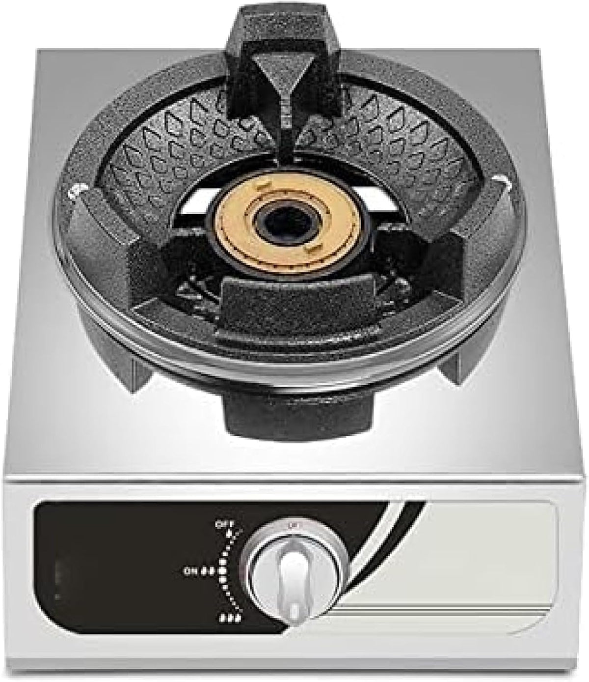 Gaskochfeld Kochfeld, Silber, Gewerblicher 40-kW-Hochdruck-Feuerofen Aus Edelstahl, LPG-KIT FFD [Energieklasse A+] [Energieklasse A]