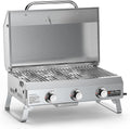 onlyfire Gasgrill, Schwarz, 3 Brenner Tragbarer