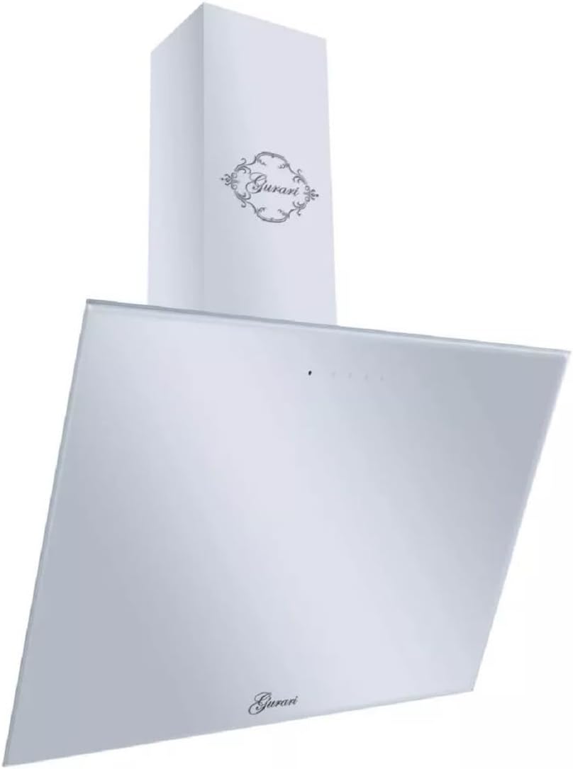 GURARI Dunstabzugshaube, 286 WH, 80 cm, Weiß, 8 Prime kopffrei Glas