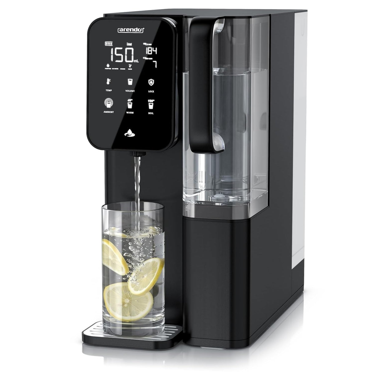 Arendo Filterkannen, Grau, Osmoseanlage - 99, 99% reines Trinkwasser - 7 stufiges Filtersystem (5+2), Umkehrosmose/Wasserfilter