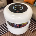 Sofa, 30 dB, Grau, Smart Couchtisch mit Kühlhaus und Temperaturregelung, Betrieb, kabelloses Laden