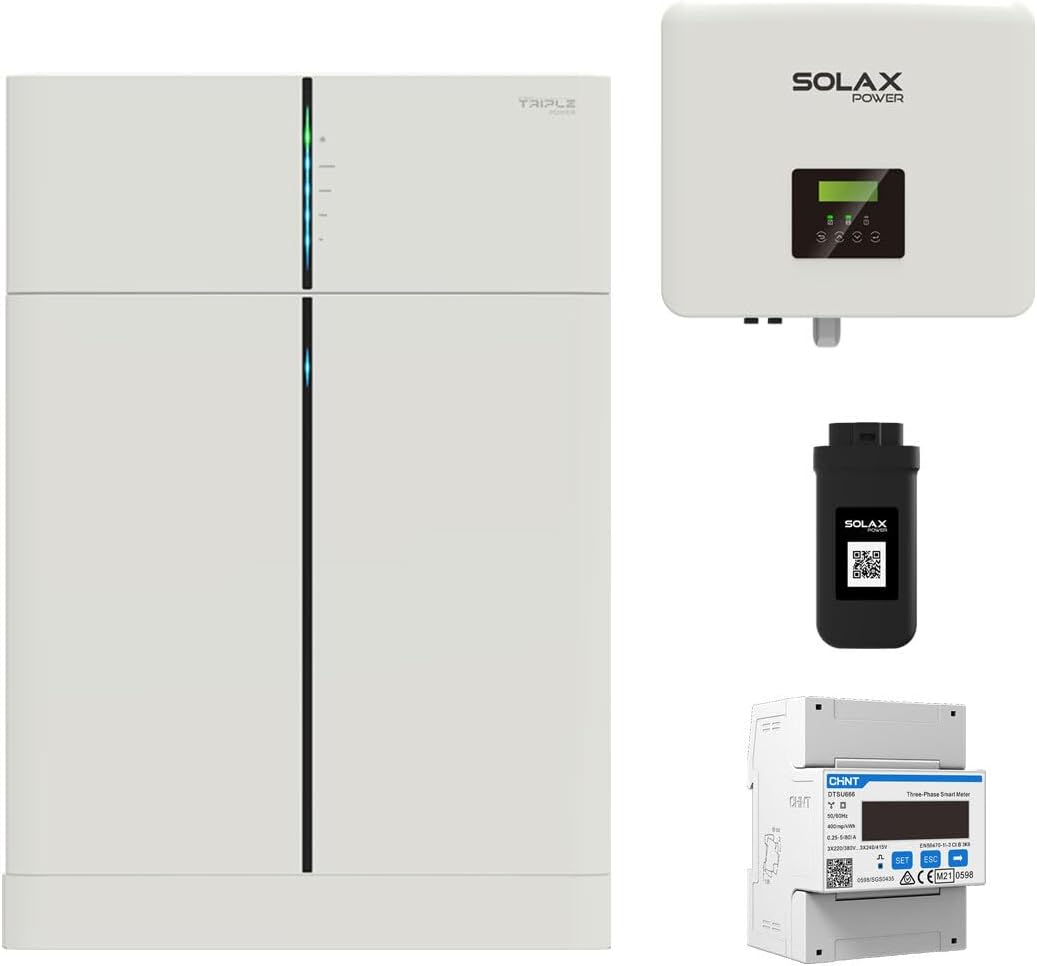 SolaX Hybridwechselrichter, 3 kW, Weiß/Schwarz, X1-Hybrid 0% MwSt §12 III UstG G4 Hybrid Wechselrichter