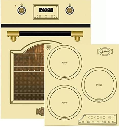 Kaiser Backofen, 45 cm, 60 cm, 50 L, Schwarz, Induktions Herd-Set EH 4796 ElfAD+KCT 4795 ElfFI AD, Retro Einbau