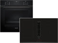 Siemens Backofen, Schwarz/Silber