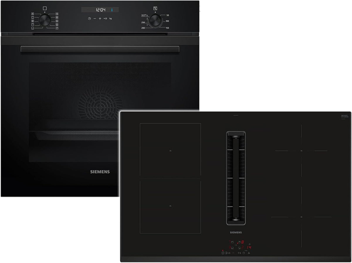 Siemens Backofen, Schwarz/Silber