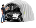ACLFF Schirme & Sonnenschutz, Dunkelgrau, Faltgarage Auto, Mobile Carport aus Edelstahl, Garage Zelt Unterstand