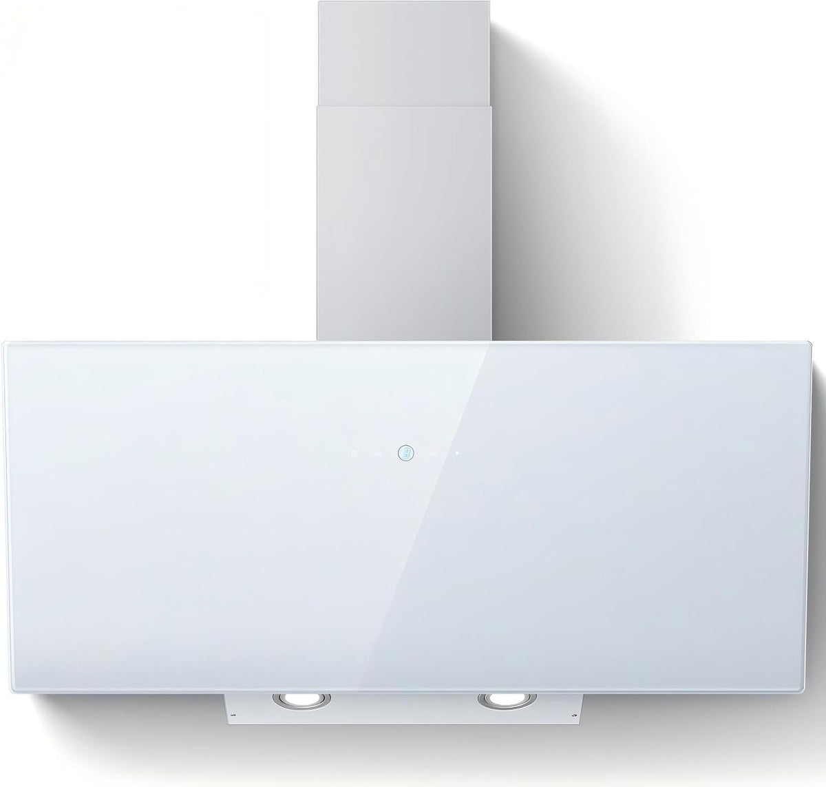 SNDOAS Dunstabzugshaube, 700 m, 90 cm, Weiß, ³/h Wandhaube, A++ Abzugshaube, 3 Stufen Touchscreen, 9min Verzögerungs