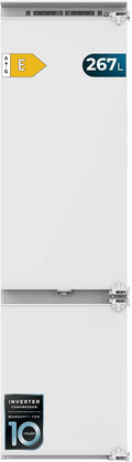 Cecotec Kühlschrank, 193,7 cm, 54 cm, 267 L, Weiß, Einbau-Kombi, feste Tür, Bolero CoolMarket Combi BI-D FLW 267 E