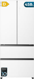 Cecotec Side-by-Side-Kühlschrank, 458 L, 29 L, Weiß, Side-By-Side Kühlschrank Bolero CoolMarket F2D 458 SBI Matt