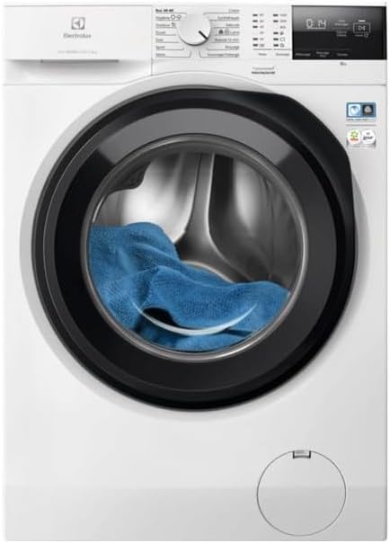 Electrolux Waschmaschine, 8 kg, Weiß/Schwarz, Frontlader A+++ SensiCare