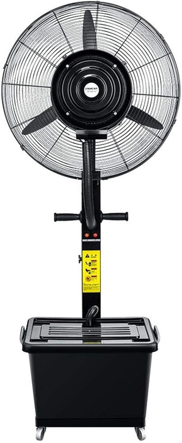 Robuster Ventilator, 40 l, Weiß, industrieller Stand, Hochleistungs-Boden mit 3 Geschwindigkeitsstufen und, verstellbarer Metallständer