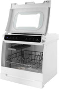 Stand‑Geschirrspüler, 800 W, 52 dB, Weiß, kompakt, 360°‑Reinigung, Desinfektion & Trocknung, energiesparend & wassersparend