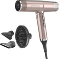 GA.MA ITALY PROFESSIONAL Haartrockner, 1600 W, Gold/Rosa, iQ1 Perfect, Ultraleichter mit bürstenlosem Motor mit 110.000 U/m