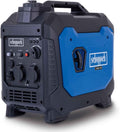 Scheppach Powerstation, 3500 W, 66 dB, Schwarz/Blau, Inverter Benzin Stromerzeuger SG3500i Stromgenerator, mit Invertertechnik für sensibler