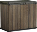 Keter Rasenmäher, 1100 L, Walnuss, Store It Out Darwin Optik, Gartenbox, Gerätebox, Aufbewahrungsbox, Holzoptik