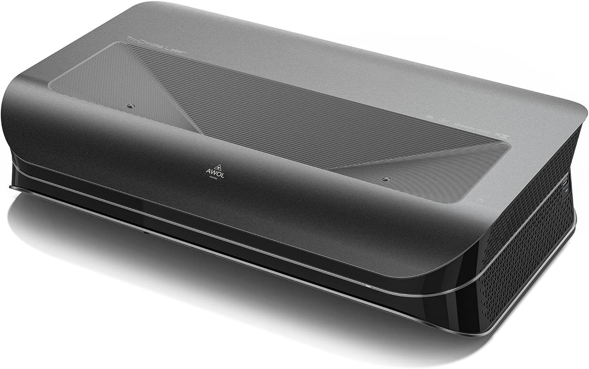 AWOL Beamer, Schwarz, VISION LTV-2500 Projektor 4K 3D RGB, UHD Ultrakurzdistanz, 150'' Bild Laser TV, 3D-Unterstützung
