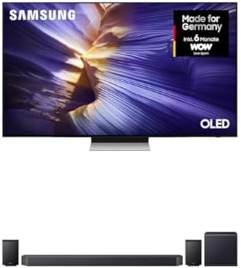 Samsung Fernseher, 77 Zoll, 195 cm, Schwarz, OLED 4K TV S90F UHD AI mit OLED HDR HW-Q995GF Q-Serie, Dolby Atmos