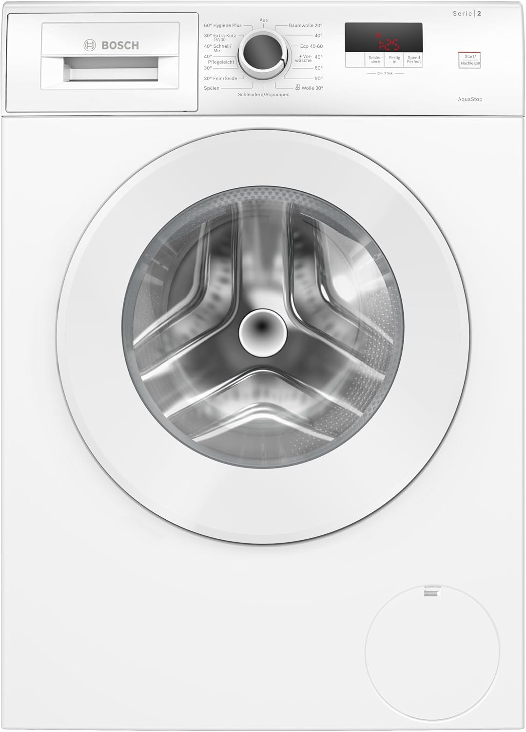 Bosch Waschmaschine, 7 kg, Silber, Serie 2 1400 UpM ActiveWater WGE02471