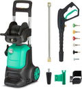 Amazon Basics Hochdruckreiniger, 145 bar, 2200 W, 500 l, grün, mit Kabel, max., max Durchflussmenge: /h