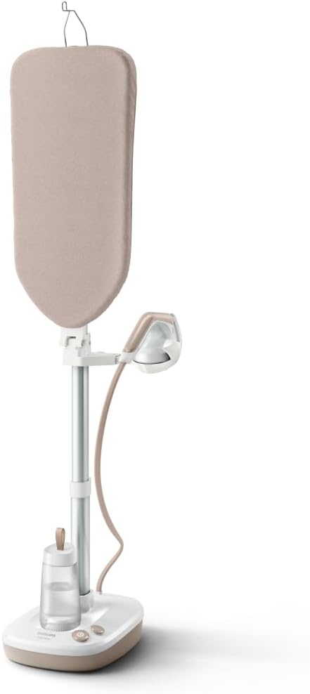 PHILIPS Dampfbügelstationen, 1800 W, 6 Bar, 1,1 L, Weiß, All-in-One-Bügellösung 6000 Serie, 45 g/min Dauerdampf