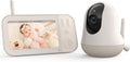 nooie Monitor, 5 Zoll, Schwarz, Babyphone mit Kamera, Video Babyfon mit Kamera ohne WLAN, Baby mit 4000mAh Akku