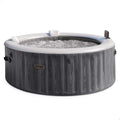 Intex Tablet, 216 x 71 cm, 1098 L, 2200 W, Grau/Weiß, PureSpa Greywood Deluxe In- & Outdoor Whirlpool aufblasbar