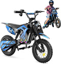 flowgoer Fahrrad, 14 Zoll, Blau, Bike, A14 Elektro Motorrad Kinder, 36 Volt 250 Watt Motor bis 22 km/h, E Bike