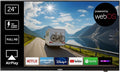 REFLEXION Fernseher, 24 Zoll, 60 cm, Schwarz, LG webOSHub, Wohnwagen/Wohnmobil/Camping/Caravan/Boot/LKW TV, Slimline
