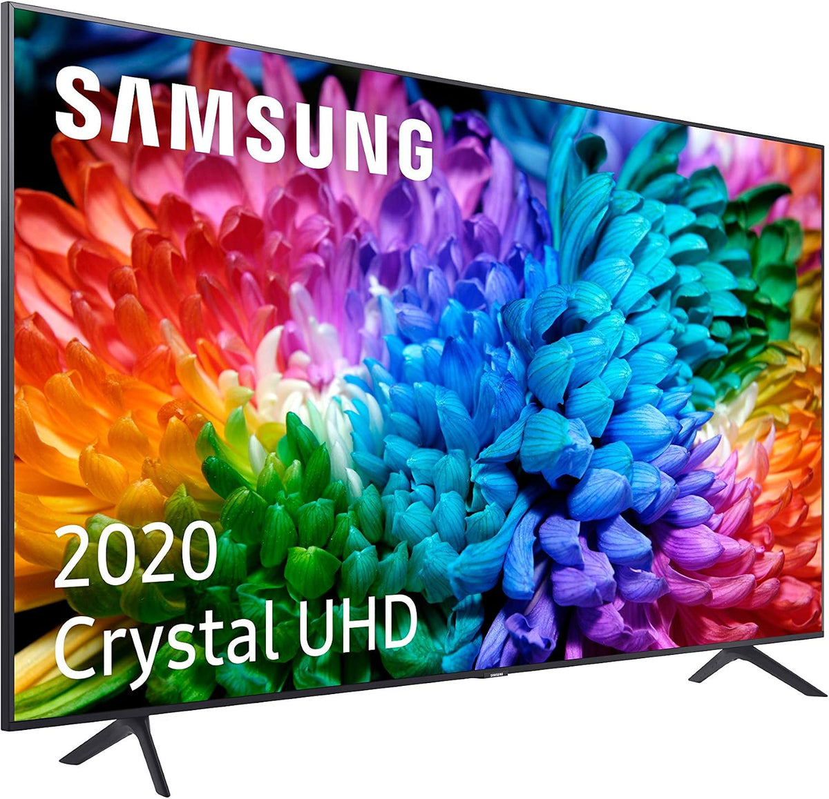 Samsung Fernseher, Schwarz, Smart TV, 4K Crystal UHD 2020 - Smart TV